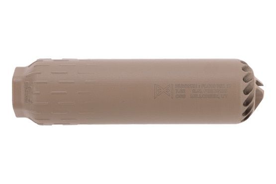 HUXWRX Flow 7.62 titanium silencer in flat dark earth